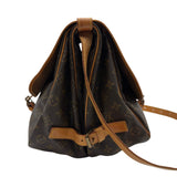 ルイ・ヴィトン LOUIS VUITTON ソミュール35 M42254 ブラウン モノグラム/レザー レディース ショルダーバッグ