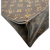 ルイ・ヴィトン LOUIS VUITTON サックプラ M51140 ブラウン モノグラム/レザー レディース トートバッグ