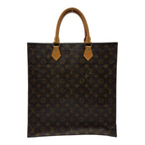 ルイ・ヴィトン LOUIS VUITTON サックプラ M51140 ブラウン モノグラム/レザー レディース トートバッグ