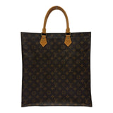 ルイ・ヴィトン LOUIS VUITTON サックプラ M51140 ブラウン モノグラム/レザー レディース トートバッグ