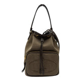 プラダ PRADA デュエット バケットバッグ 1BH038 ブラウン ロゴジャガード レディース ショルダーバッグ