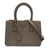 プラダ PRADA ガレリア ミディアム 1BA863 ベージュ サフィアーノレザー レディース ショルダーバッグ