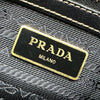 プラダ PRADA ジャガード ハンドバッグ 1BA111 ブラウン ジャガード/レザー レディース ショルダーバッグ