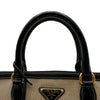 プラダ PRADA ジャガード ハンドバッグ 1BA111 ブラウン ジャガード/レザー レディース ショルダーバッグ