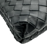 ボッテガ・ヴェネタ BOTTEGA VENETA イントレチャート デュオバッグ 651938 ブラック カーフレザー メンズ ショルダーバッグ
