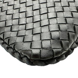 ボッテガ・ヴェネタ BOTTEGA VENETA イントレチャート ホーボーバッグ 115654 ブラック レザー レディース ショルダーバッグ