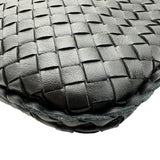 ボッテガ・ヴェネタ BOTTEGA VENETA イントレチャート ホーボーバッグ 115654 ブラック レザー レディース ショルダーバッグ