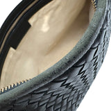 ボッテガ・ヴェネタ BOTTEGA VENETA イントレチャート ホーボーバッグ 115654 ブラック レザー レディース ショルダーバッグ