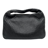 ボッテガ・ヴェネタ BOTTEGA VENETA イントレチャート ホーボーバッグ 115654 ブラック レザー レディース ショルダーバッグ