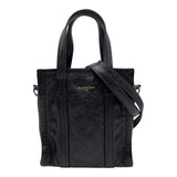 バレンシアガ BALENCIAGA バザールショッパーXXS 513988 ブラック レザー レディース ショルダーバッグ
