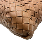 ボッテガ・ヴェネタ BOTTEGA VENETA カプリスモール ハンドバッグ 162112 ブラウン レザー レディース ハンドバッグ