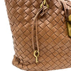 ボッテガ・ヴェネタ BOTTEGA VENETA カプリスモール ハンドバッグ 162112 ブラウン レザー レディース ハンドバッグ