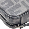 フェンディ FENDI FFファブリック ミニバッグ 7AS122 ブラック×シルバー PVC ユニセックス ショルダーバッグ