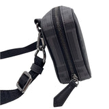 フェンディ FENDI FFファブリック ミニバッグ 7AS122 ブラック×シルバー PVC ユニセックス ショルダーバッグ