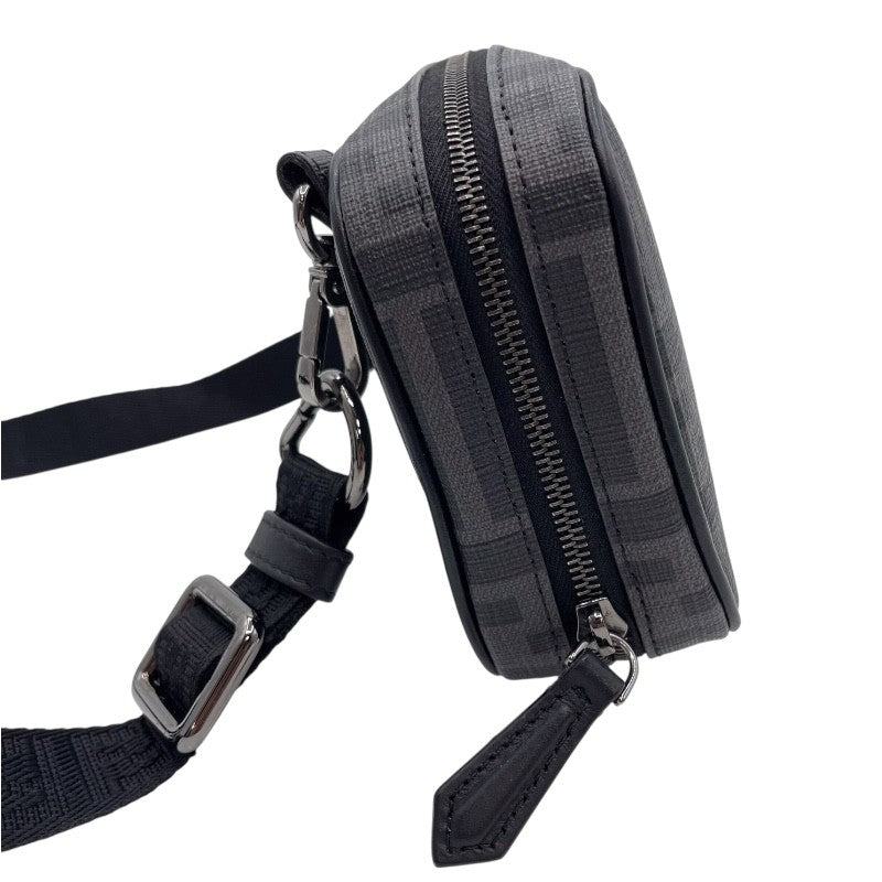 フェンディ FENDI FFファブリック ミニバッグ 7AS122 ブラック