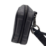 フェンディ FENDI FFファブリック ミニバッグ 7AS122 ブラック×シルバー PVC ユニセックス ショルダーバッグ
