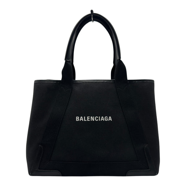 バレンシアガ BALENCIAGA ネイビーカバスM 581292 ブラック キャンバス