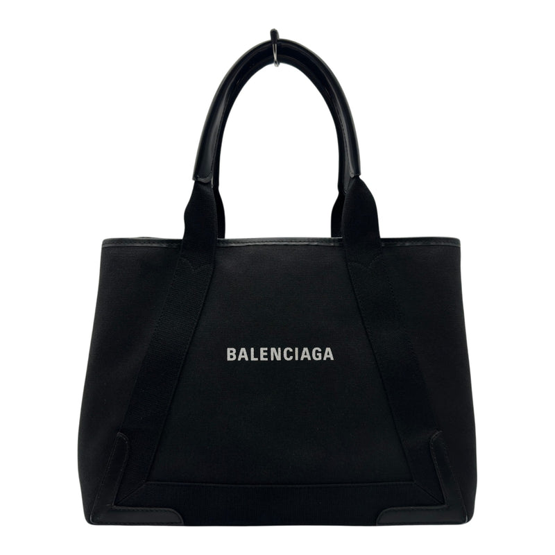 バレンシアガ BALENCIAGA ネイビーカバスM 581292 ブラック キャンバス