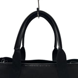 バレンシアガ BALENCIAGA ネイビーカバスM 581292 ブラック キャンバス/レザー レディース トートバッグ