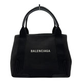バレンシアガ BALENCIAGA ネイビーカバスS 339933 ブラック キャンバス レディース トートバッグ
