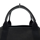 バレンシアガ BALENCIAGA ネイビーカバスS 339933 ブラック キャンバス レディース トートバッグ