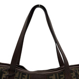 フェンディ FENDI ズッカ トートバッグ 8BH269 ブラウン ナイロンジャガード レディース トートバッグ