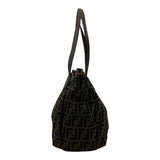 フェンディ FENDI ズッカ トートバッグ 8BH269 ブラウン ナイロンジャガード レディース トートバッグ