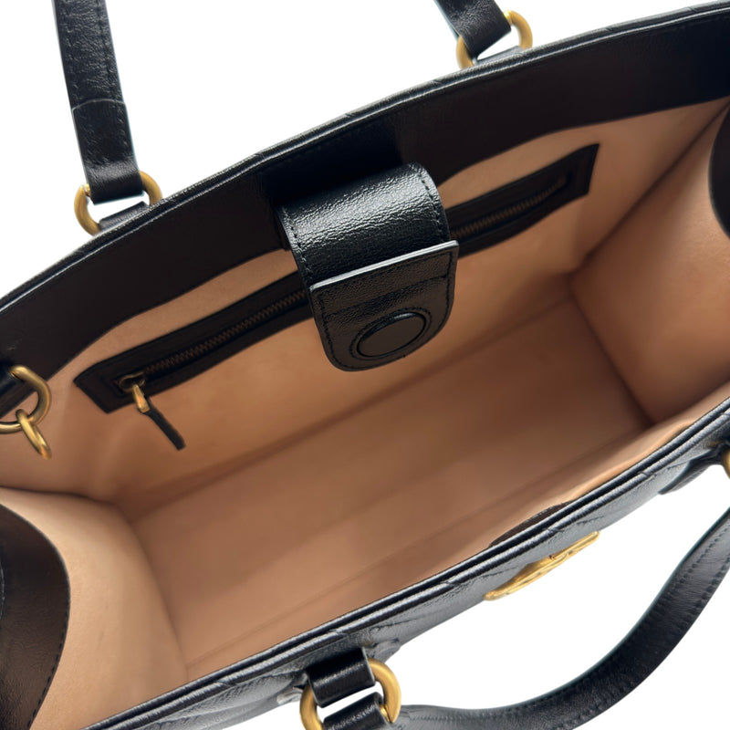 グッチ GUCCI GGマーモント ハンドバッグ 627332 ブラック ゴールド