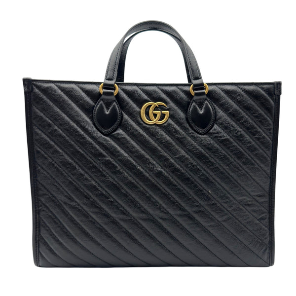 グッチ GUCCI GGマーモント ハンドバッグ 627332 ブラック ゴールド