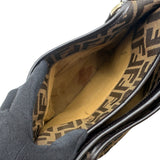 フェンディ FENDI ズッカ ハンドバッグ 8BH156 ブラウン ナイロンジャガード レディース ハンドバッグ