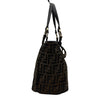 フェンディ FENDI ズッカ ハンドバッグ 8BH156 ブラウン ナイロンジャガード レディース ハンドバッグ