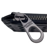 ボッテガ・ヴェネタ BOTTEGA VENETA イントレチャート フラグメントケース 566430 ブラック レザー メンズ カードケース