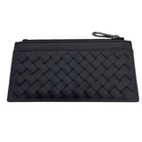 ボッテガ・ヴェネタ BOTTEGA VENETA イントレチャート フラグメントケース 566430 ブラック レザー メンズ カードケース
