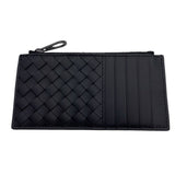 ボッテガ・ヴェネタ BOTTEGA VENETA イントレチャート フラグメントケース 566430 ブラック レザー メンズ カードケース