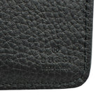 グッチ GUCCI バンブー付き ダブルG ミディアムウォレット 739498 ブラック レザー レディース 二つ折り財布
