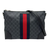 グッチ GUCCI GGスプリーム メッセンジャーバッグ 474139 ブラック GGスプリームキャンバス/レザー メンズ メッセンジャーバッグ