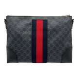 グッチ GUCCI GGスプリーム メッセンジャーバッグ 474139 ブラック GGスプリームキャンバス/レザー メンズ メッセンジャーバッグ