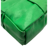 ボッテガ・ヴェネタ BOTTEGA VENETA カセット ベルトバッグ 651053 グリーン レザー レディース ウエストバッグ