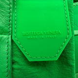 ボッテガ・ヴェネタ BOTTEGA VENETA カセット ベルトバッグ 651053 グリーン レザー レディース ウエストバッグ