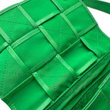 ボッテガ・ヴェネタ BOTTEGA VENETA カセット ベルトバッグ 651053 グリーン レザー レディース ウエストバッグ
