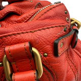 クロエ Chloe パディントン レッド レザー レディース ハンドバッグ