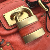 クロエ Chloe パディントン レッド レザー レディース ハンドバッグ