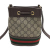 グッチ GUCCI オフィディア GGスプリーム ミニ バケットバッグ グッチ 550620 ブラウン GGスプリームキャンバス レディース ショルダーバッグ