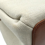 ボッテガ・ヴェネタ BOTTEGA VENETA スモールパラシュート 826220 ナチュラル キャンバス レザー レディース ハンドバッグ