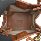 ボッテガ・ヴェネタ BOTTEGA VENETA スモールパラシュート 826220 ナチュラル キャンバス レザー レディース ハンドバッグ