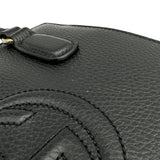 グッチ GUCCI インターロッキングG ソーホー ハンドバッグ 607722 ブラック レザー レディース