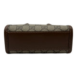 グッチ GUCCI インターロッキングG ミニトートバッグ 671623 ブラウン GGスプリームキャンバス/レザー レディース ショルダーバッグ