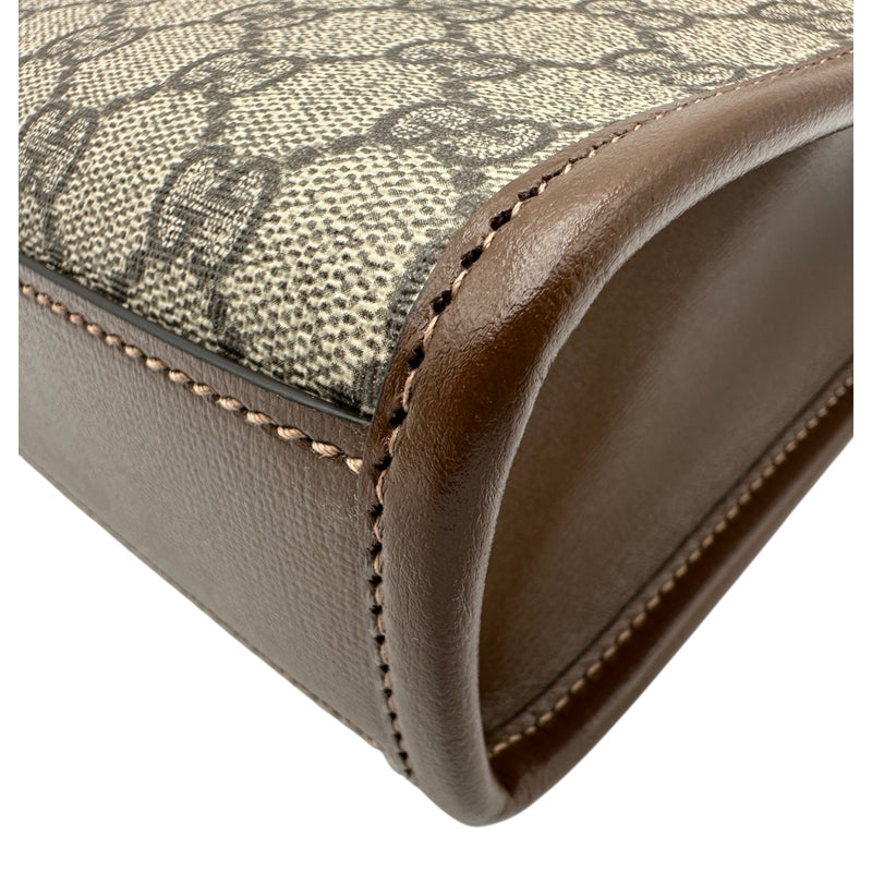 ロ*ー様 【GUCCI】インターロッキングG付き ミニトートバッグブラウン グッチ GUCCI インターロッキングG ミニトートバッグ 671623 ブラウン