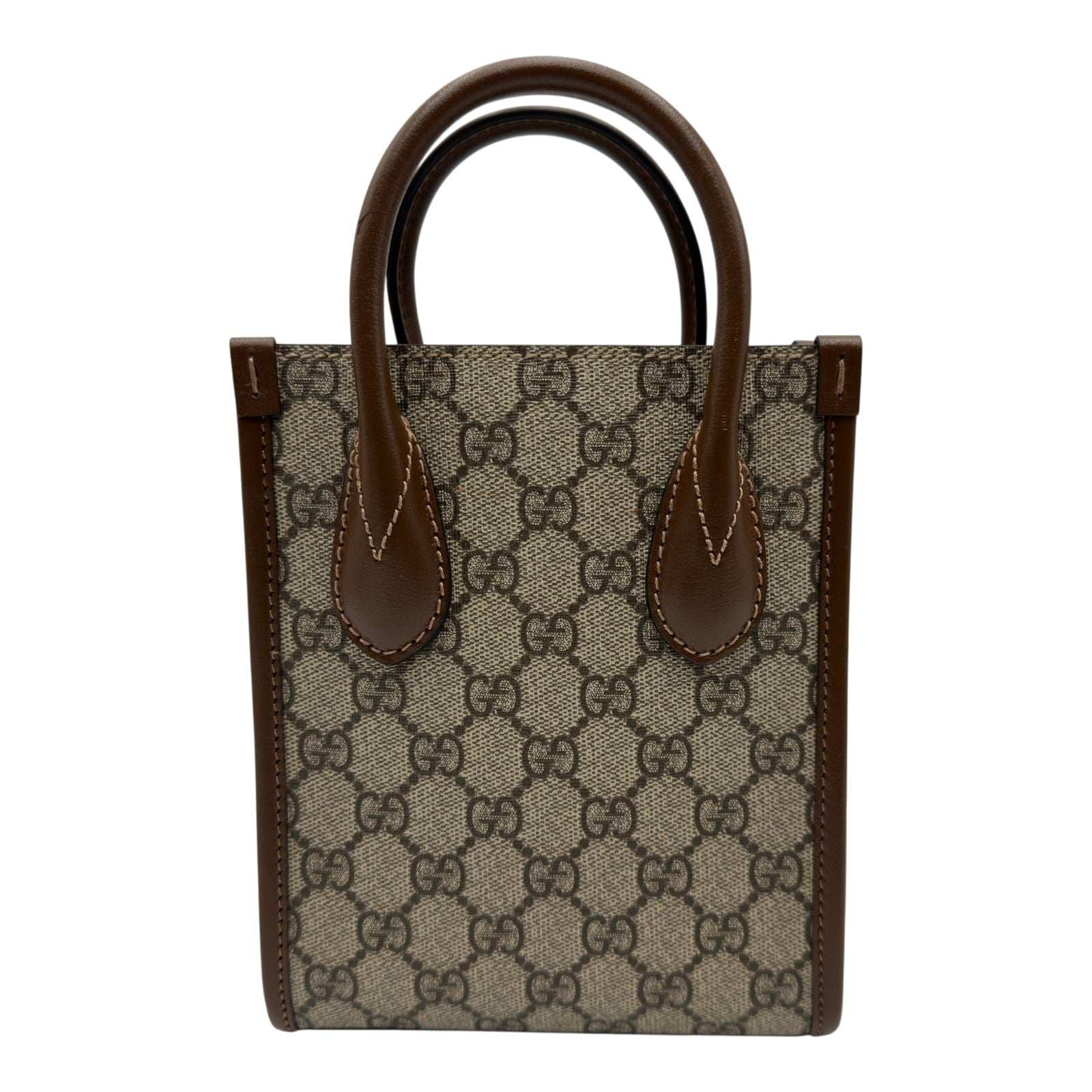 GUCCI GGキャンバス インターロッキングG トートバッグ ブラウン グッチ GUCCI インターロッキングG ミニトートバッグ 671623 ブラウン