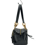 プラダ PRADA ミニ ダングル レザーハンドバッグ 1BB137 ブラック レディース